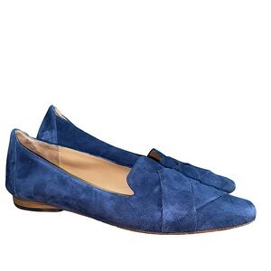 M. Gemi blue suede Italian loafers